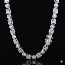 ASVARA 7MM RHODIUM MOISSANITE ICED OUT CHAIN  |  995821