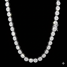 998411 | 925 Silver Moissanite Rhodium Chain