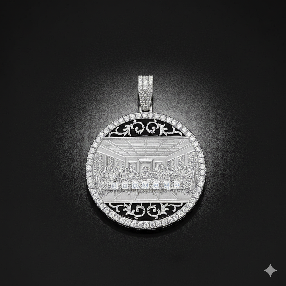 998311 | 925 Silver Moissy Rhodium