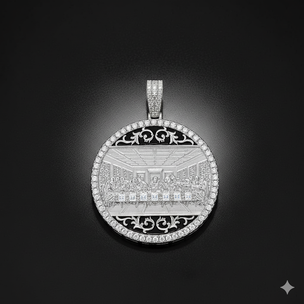 998311 | 925 Silver Moissy Rhodium