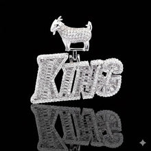 KING 4.53 CTW 925 CZ MOISSANITE RHODIUM ICED OUT PENDANT I 997311