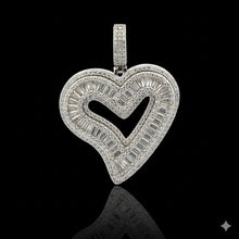 HUB 4.42 CTW 925 CZ MOISSANITE RHODIUM ICED OUT PENDANT I 997251