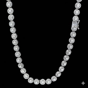 JARELO 6MM RHODIUM MOISSANITE ICED OUT CHAIN  |  995471
