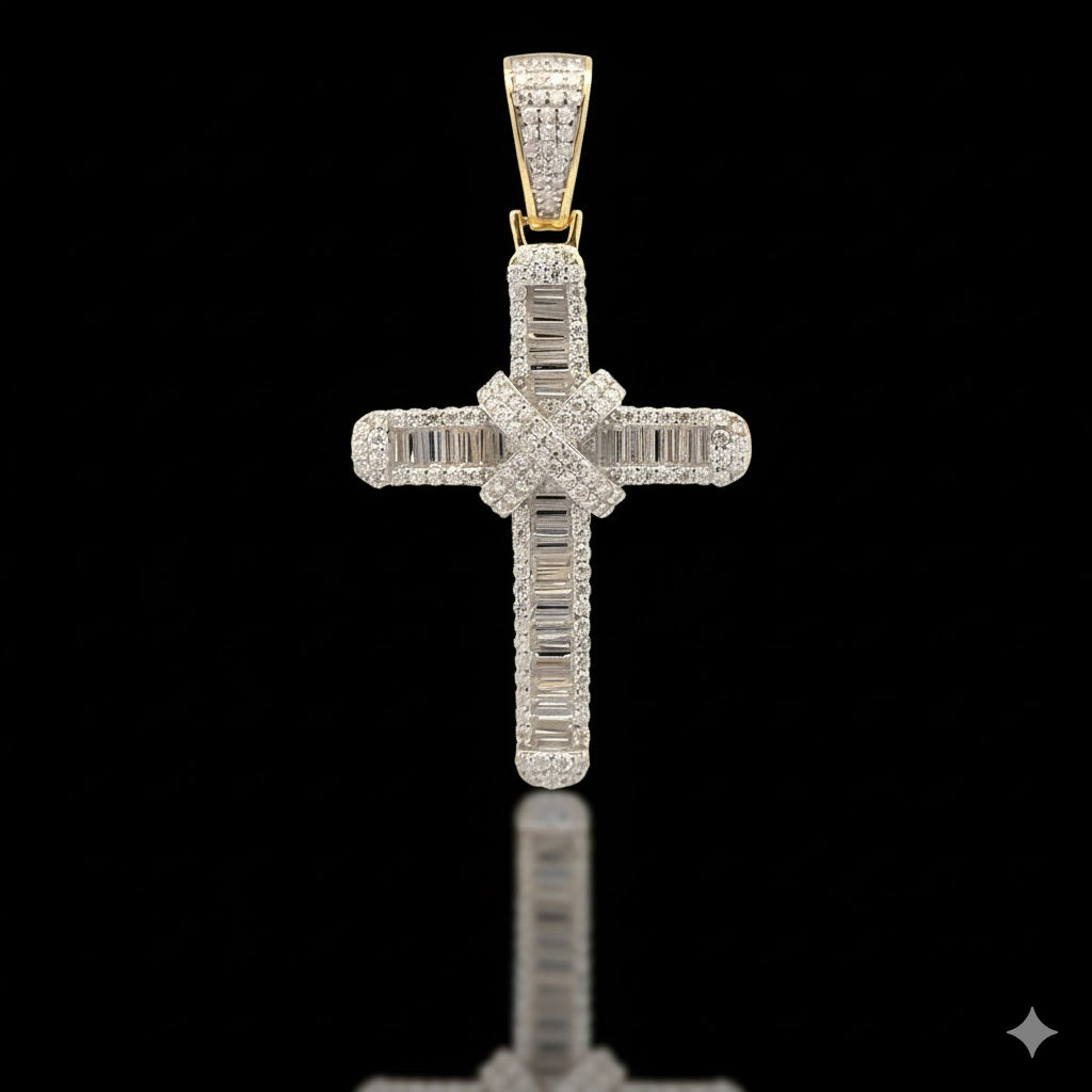 ORENDA 2.25 CTW 925 CZ MOISSANITE GOLD PENDANT I 996182