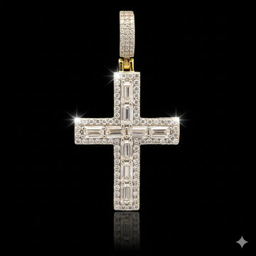 AETHER 3.78 CTW 925 CZ MOISSANITE GOLD PENDANT I 995752