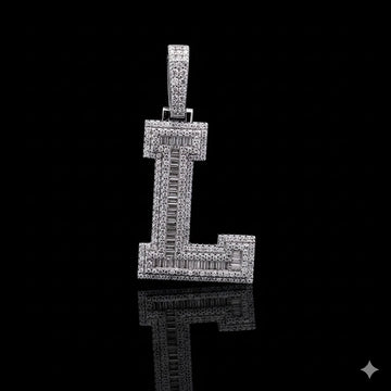 999871 | 1.88ctw VVS/D 925 Moissanite Initial L Pendant