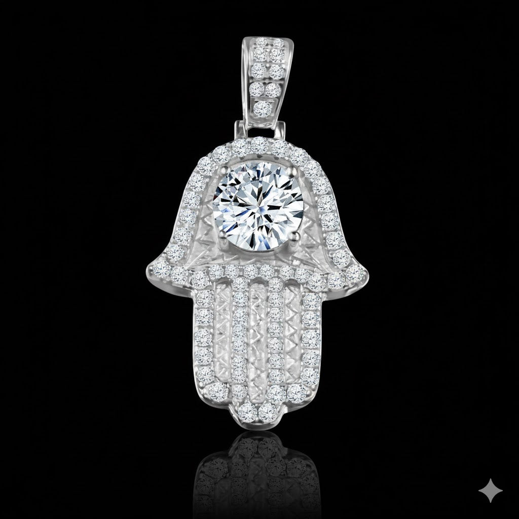 FULGEO SILVER MOISSANITE PENDANT I 992001