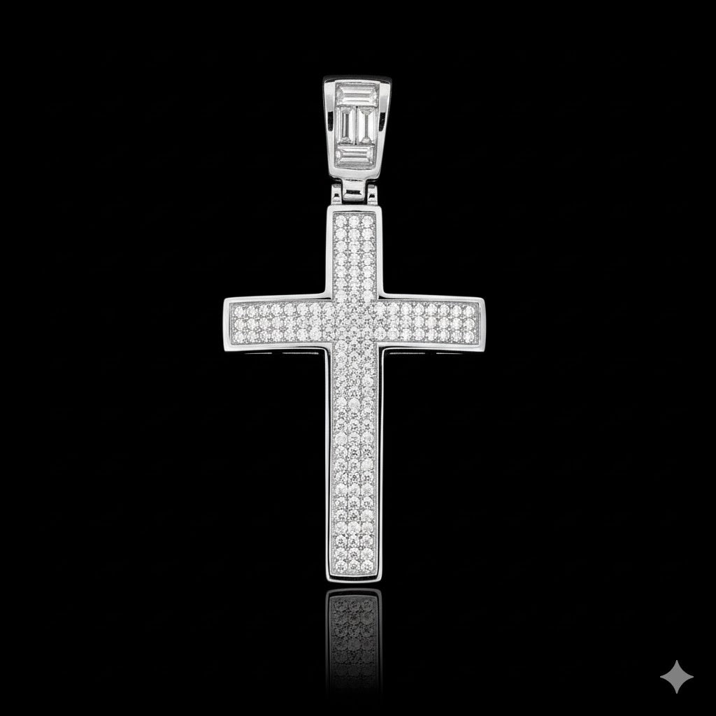 EFFULGENS SILVER MOISSANITE PENDANT I 991971