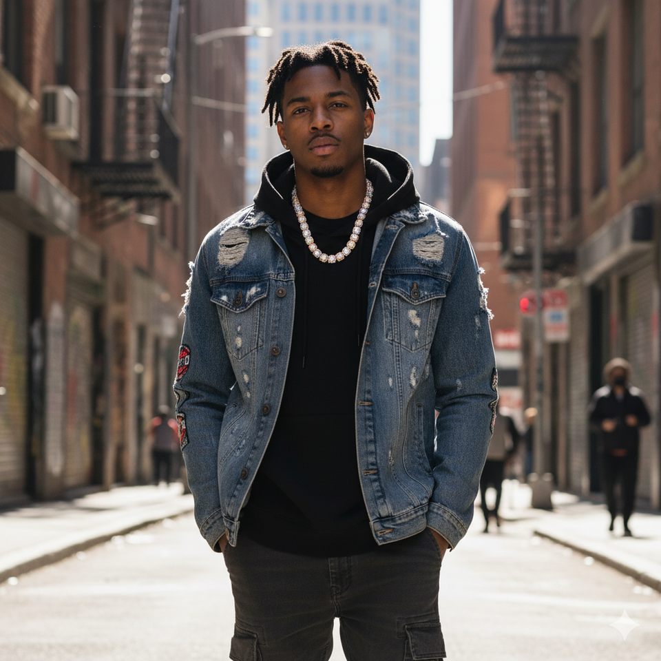 9915252 | 925 Moissanite 16.78 ctw Tri Color Cuban