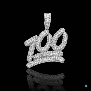 SCINTILLANT SILVER MOISSANITE PENDANT I 991881