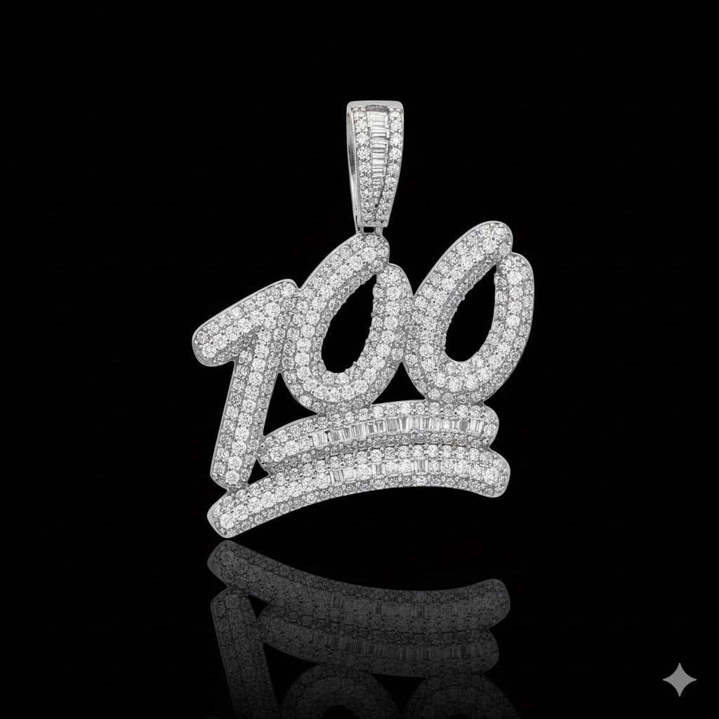 SCINTILLANT SILVER MOISSANITE PENDANT I 991881