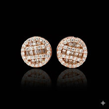 SOVRIN 0.49 CTW 925 ROSE GOLD MOISSANITE ICED OUT EARRING | 991635