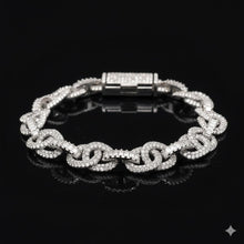DRAVIK 8.59 CTW 10MM CZ RHODIUM MOISSANTE ICED OUT BRACELET | 998161