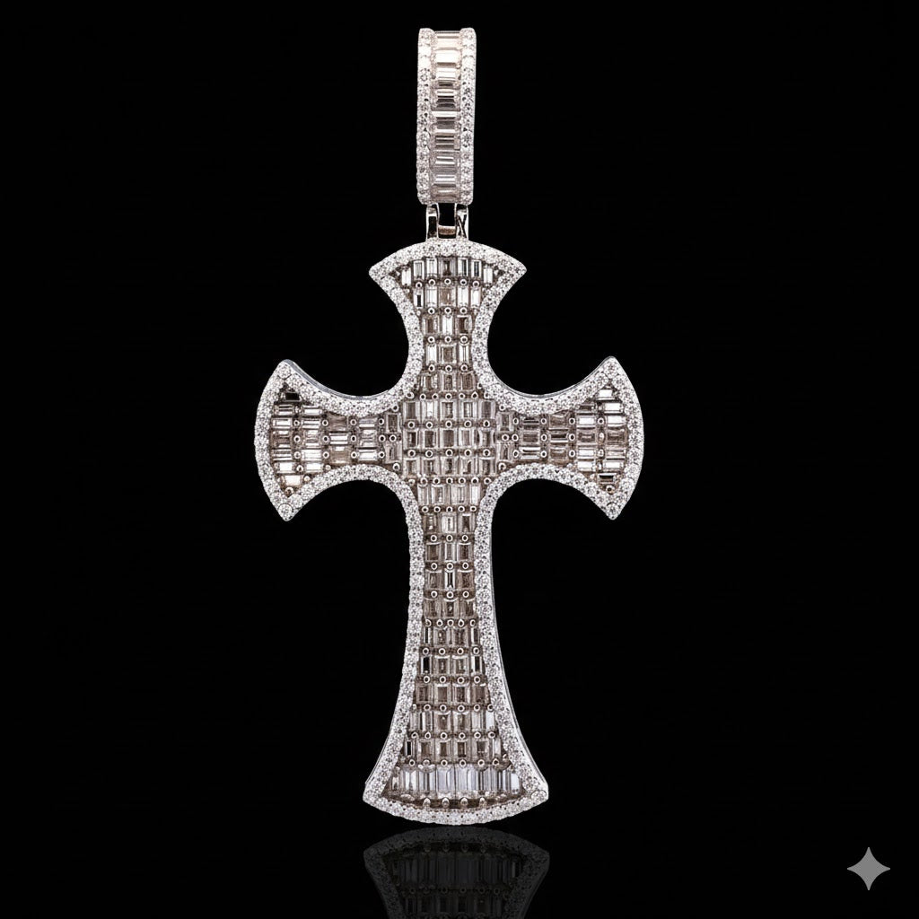 9910981 | 4.68ctw VVS/D 925 Moissanite Rhodium Pendant