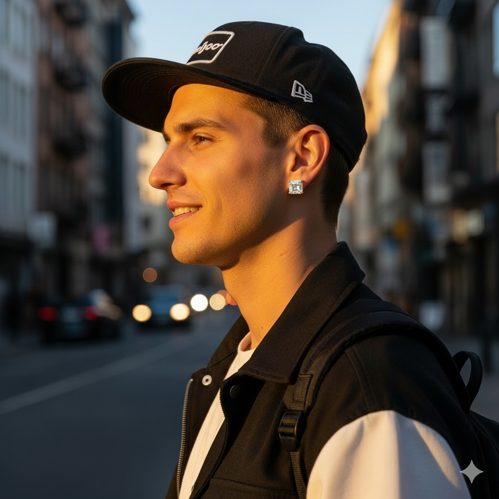 998151 | 925 Moissanite 4CTW Rhodium Earrings