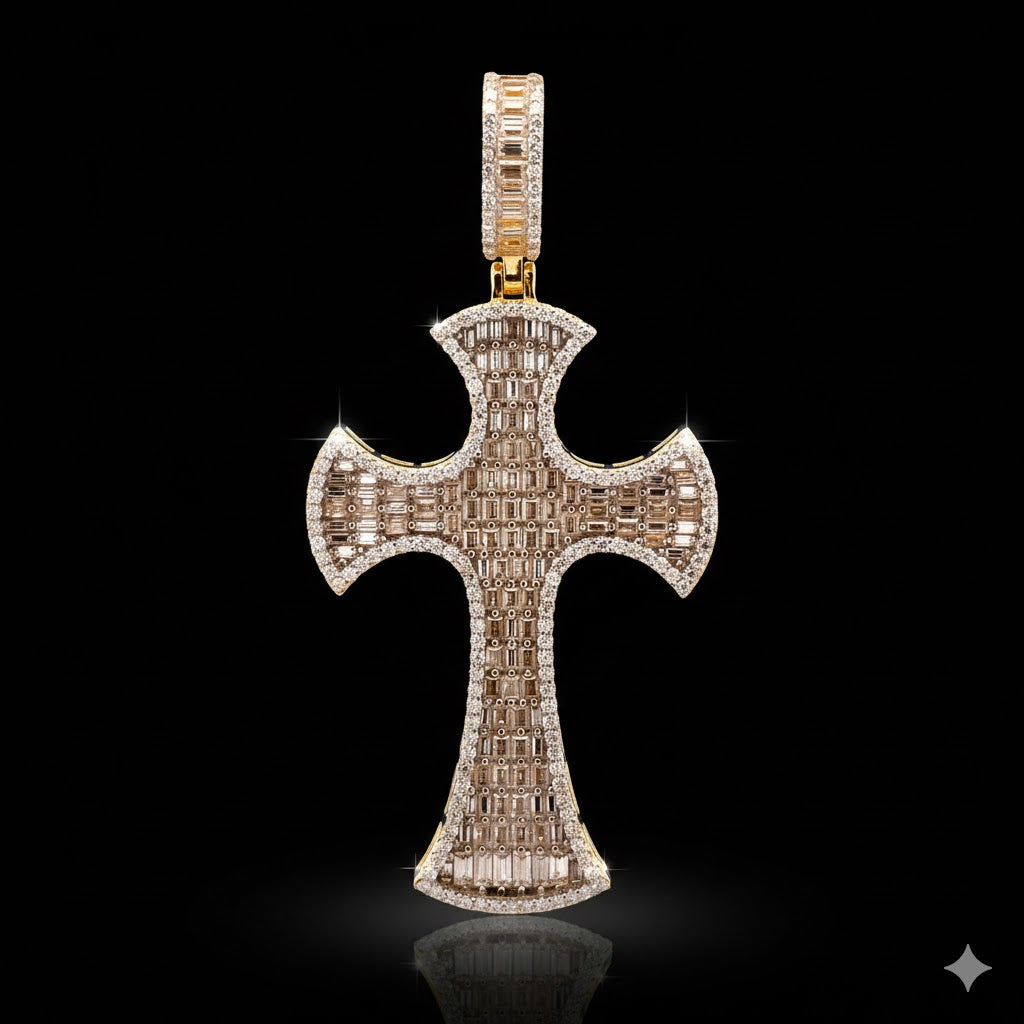 9910981 | 4.68ctw VVS/D 925 Moissanite Rhodium Pendant