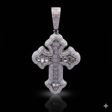 9910991 | 6.7ctw VVS/D 925 Moissanite Rhodium Pendant