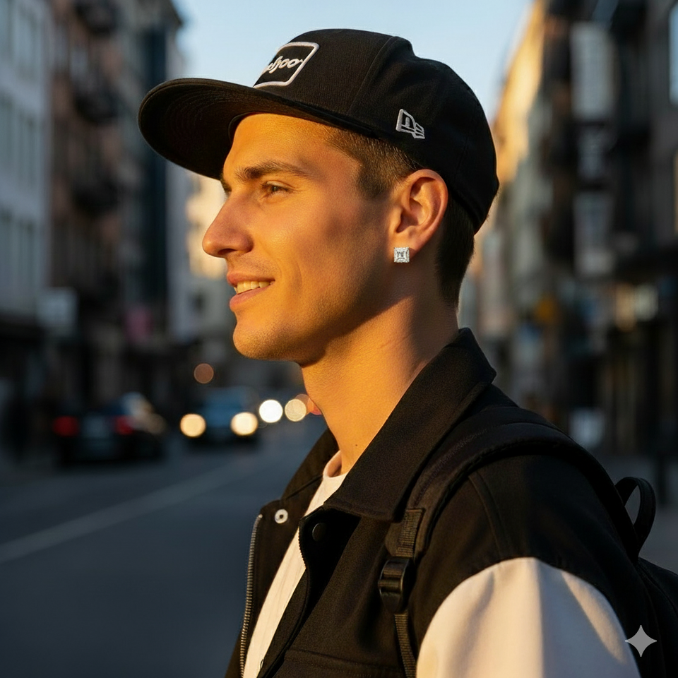 998102 | 925 Moissanite 0.25CTW Gold Earrings