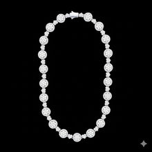 9910601 | 925 Silver Moissanite 10mm Rhodium Chain