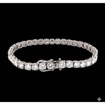 998641 | 925 Silver Moissanite Rhodium Bracelet
