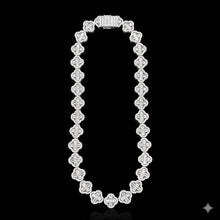998751 | 925 Silver Moissanite Chain 10mm Rhodium