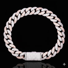 9986919 | 925 Moissanite 1link RP + 1 link Rose Gold Bracelet