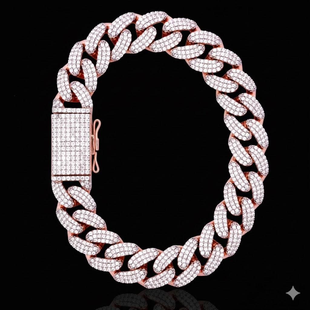 991395 | 925 Moissanite Rose Gold Bracelet