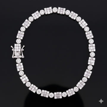 998201 | 925 Moissanite Rhodium Bracelet