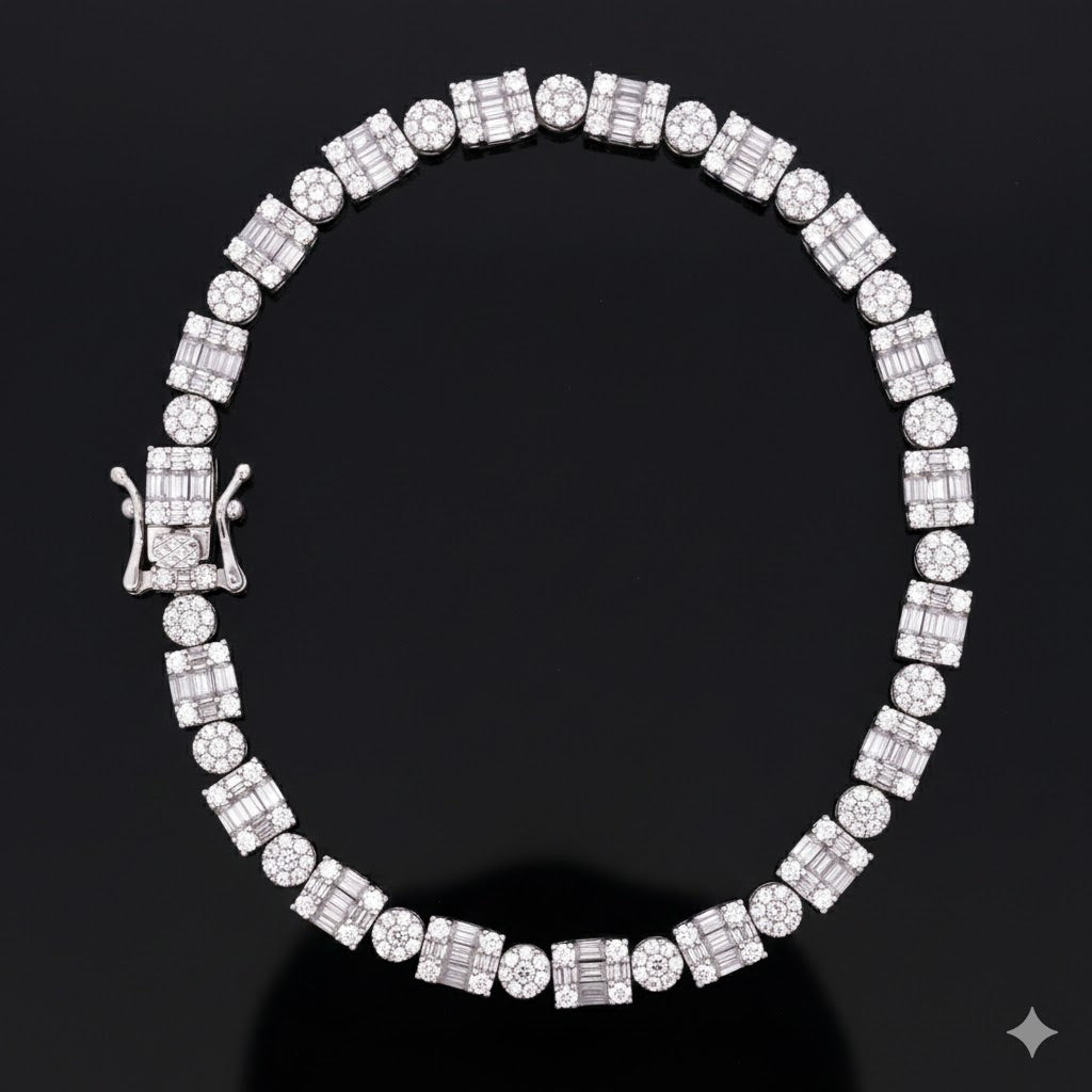 998201 | 925 Moissanite Rhodium Bracelet