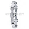 Steel Bracelet with CZ 0010-A