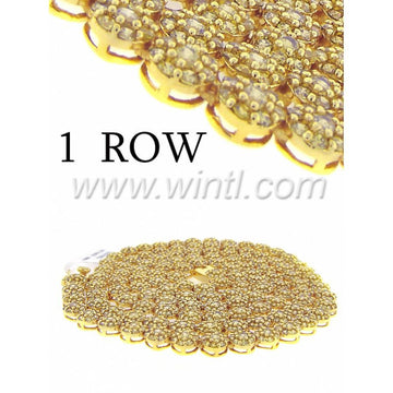 CZ FLOWER CHAIN ONE ROW IN 18''-30'' - 960044