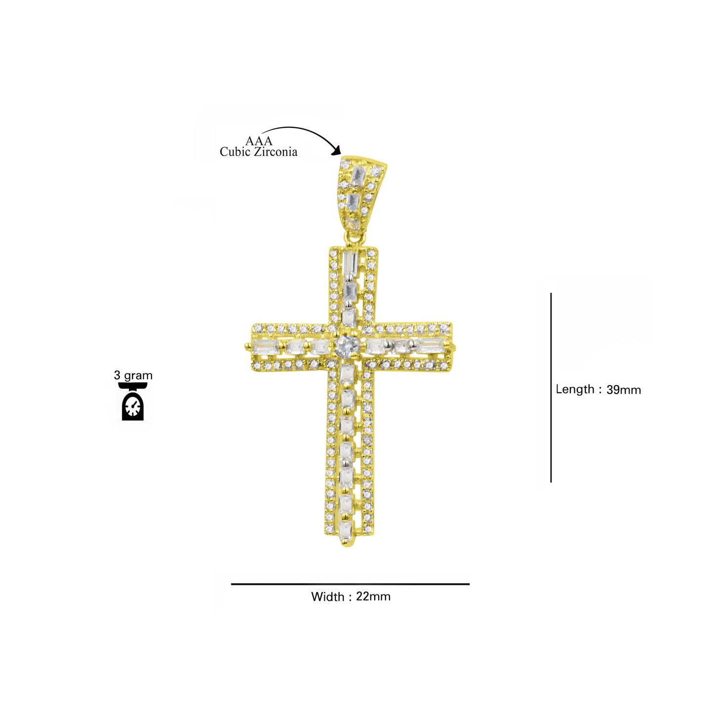 ATOMIC CROSS PENDANT | 9212082