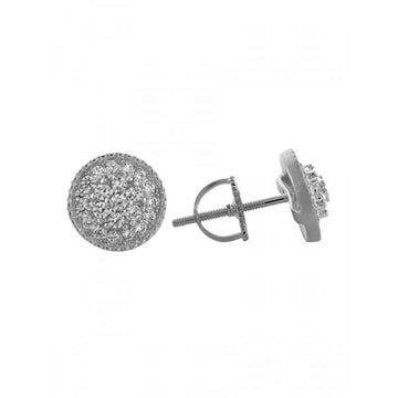 RONDE SILVER MOISSANITE EARRINGS I 991861