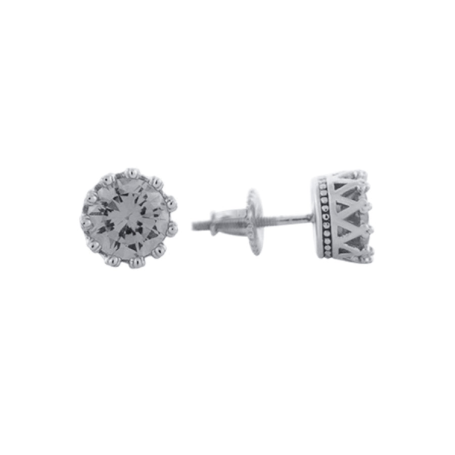 DISQUE SILVER MOISSANITE EAR STUDS I 991841