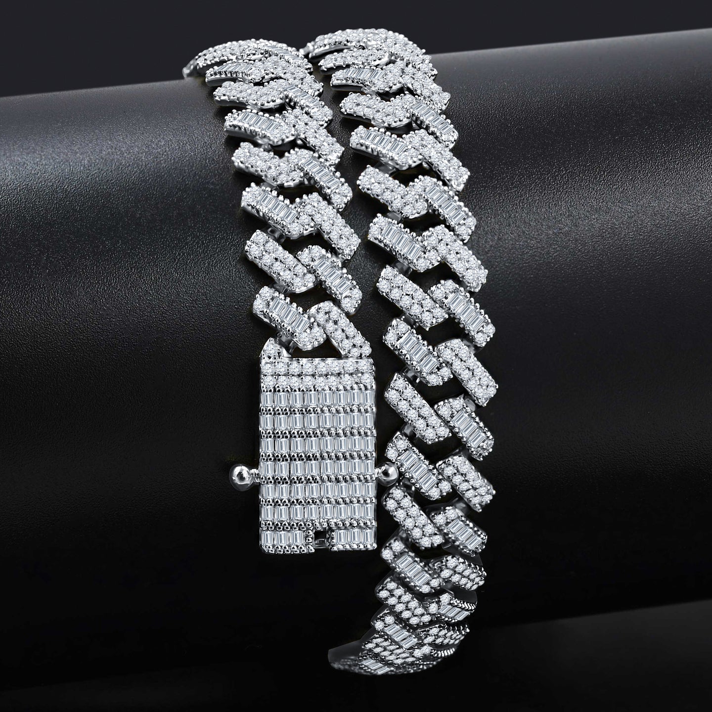 RIME STERLING SILVER 12MM CZ CHAIN I 9220851