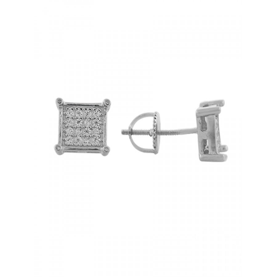 FLAGRANS SILVER MOISSANITE EARRINGS I 991661