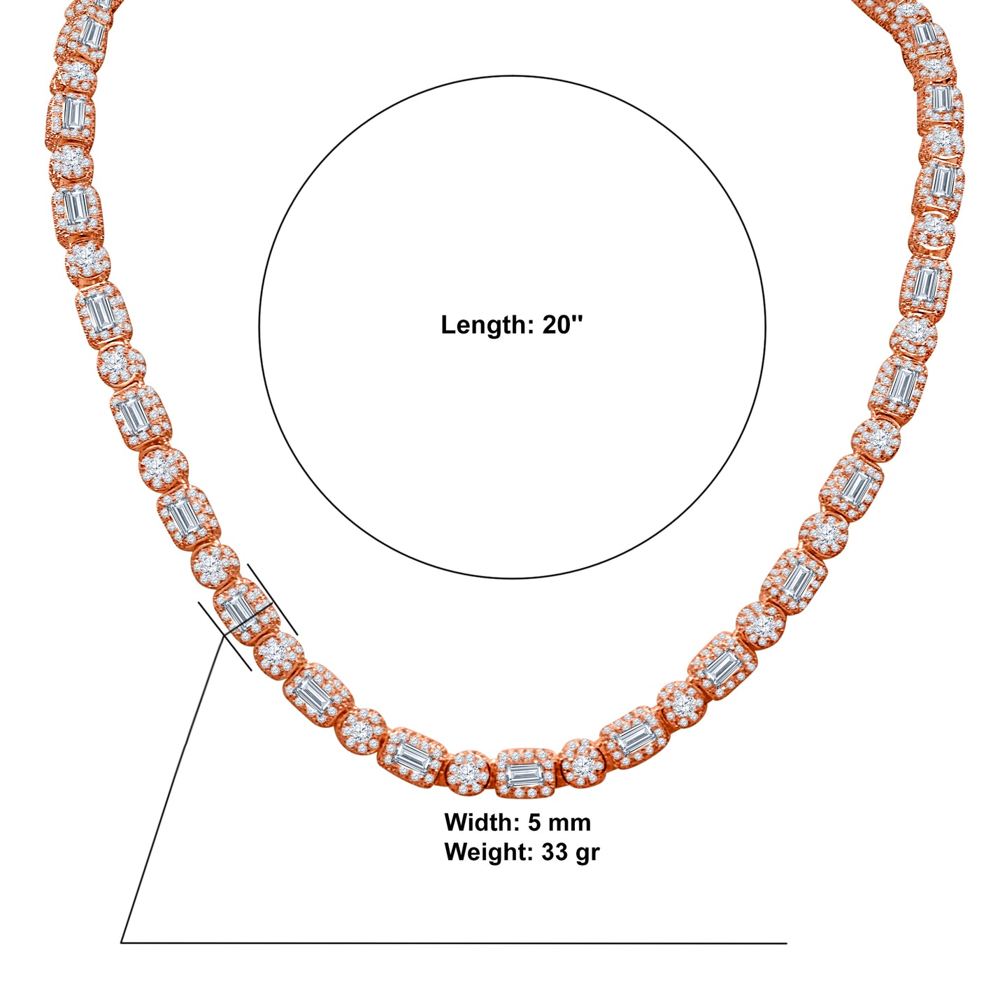 GHOST 6MMM SILVER ICED OUT CZ CHAIN I 9210045