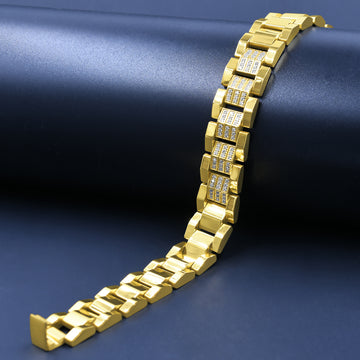 Stainless Steel bracelet with CZ 8014-2