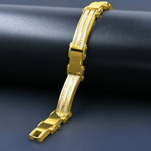 Steel Bracelet with CZ 2218-B
