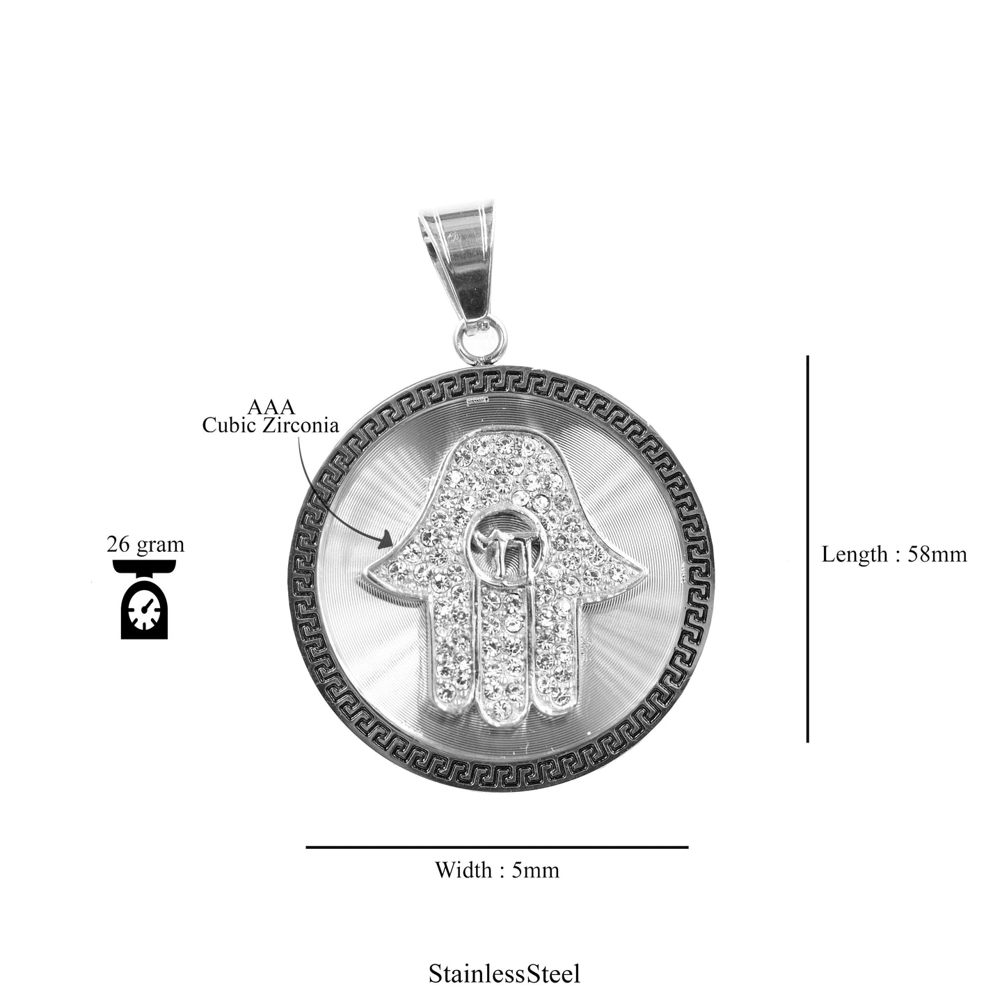 MAURO Steel Pendant | 939291