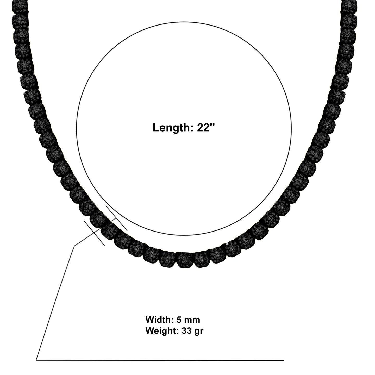 ICECUBE 5MM Square Tennis Chain  |  961683