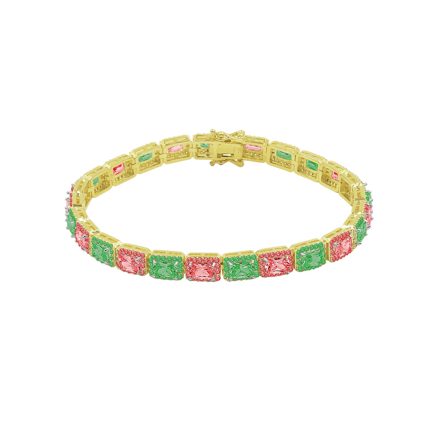 SHOWY 6MM SQUARE TENNIS BRACELET I 962228
