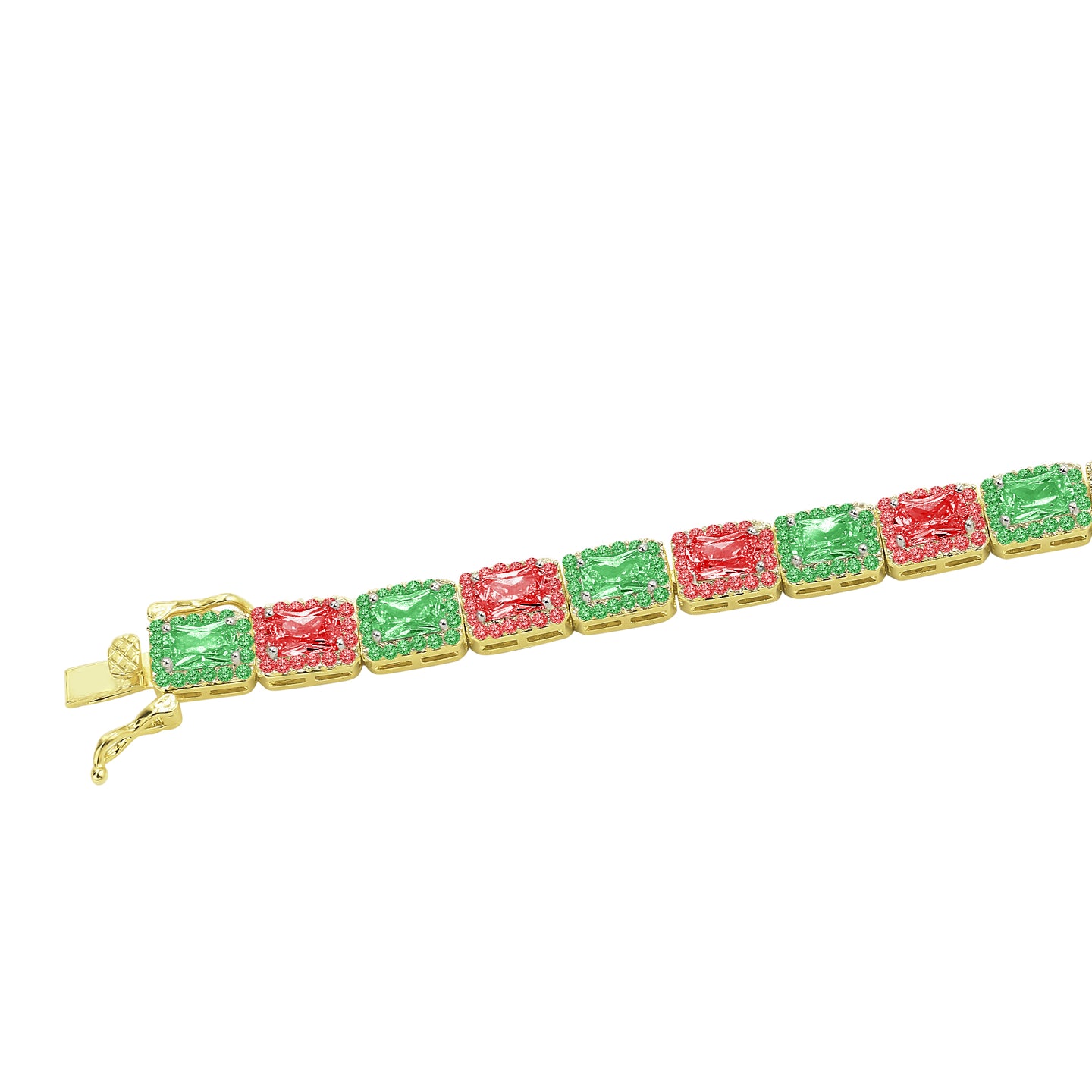 SHOWY 6MM SQUARE TENNIS BRACELET I 962228
