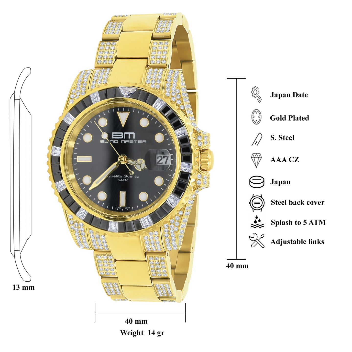 SONAR Steel CZ Watch | 5303442