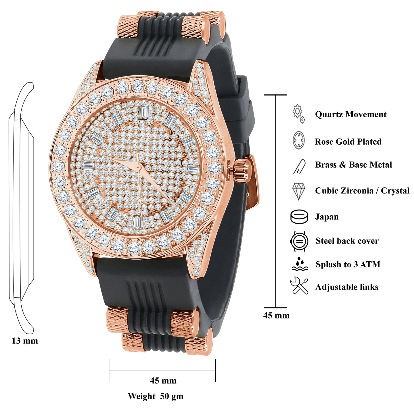 ICE MASTER BLING LEATHER BAND | 562595