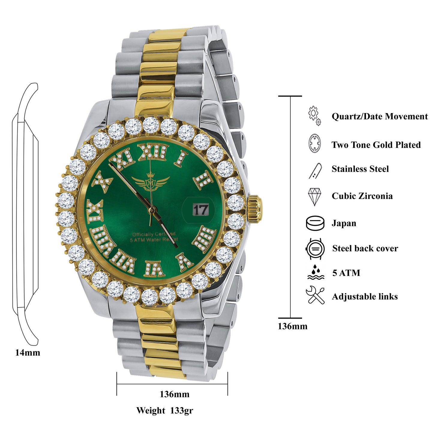 OVERLORD Steel CZ Watch | 5303519