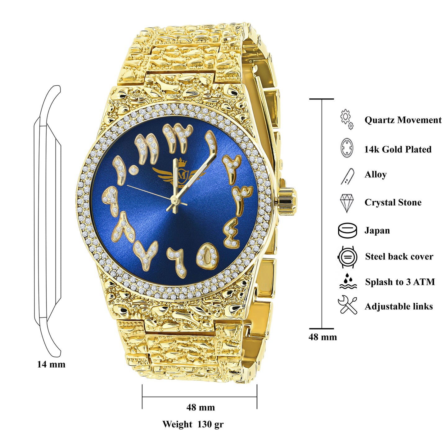 MONASTIC HIP HOP METAL WATCH I 5625613