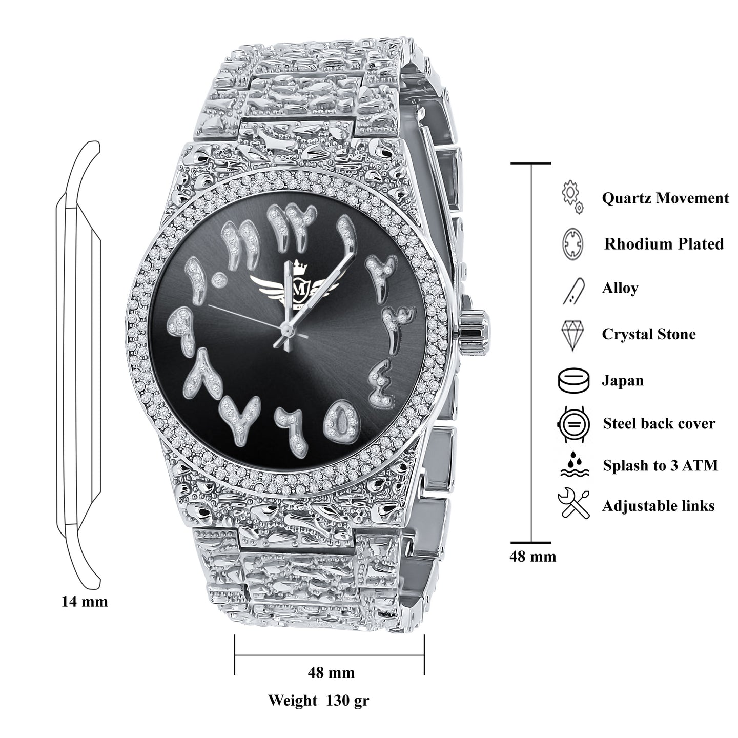 MONASTIC HIP HOP METAL WATCH I 562567