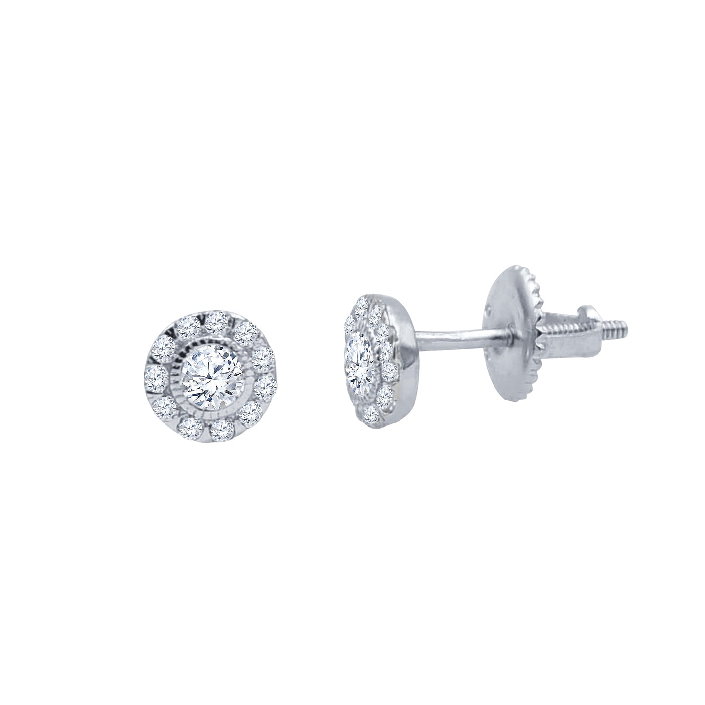 Ethical style stud earrings- 925 SILVER EARRINGS I 9211681