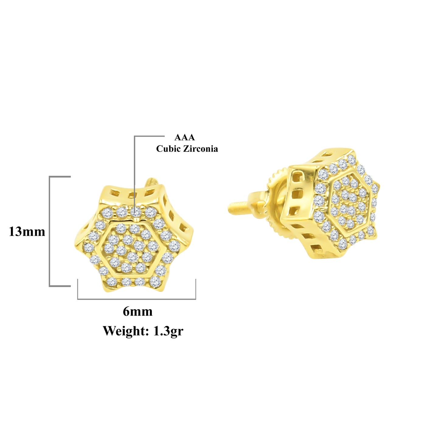 Diaphanous Screw Back Earrings | 9212332